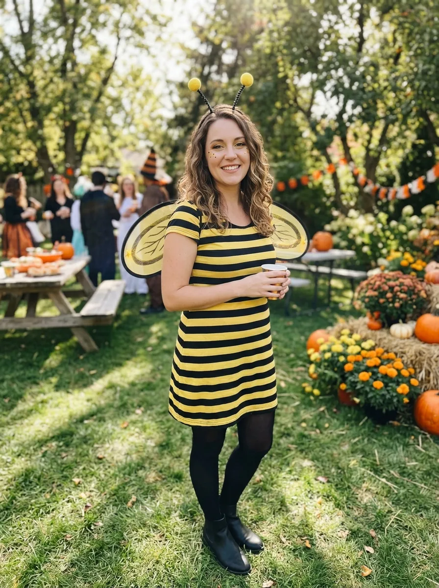 Bumblebee Halloween Costume Party Photo