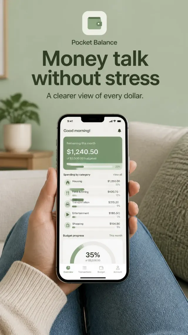 Calm Budgeting App Store Screenshot