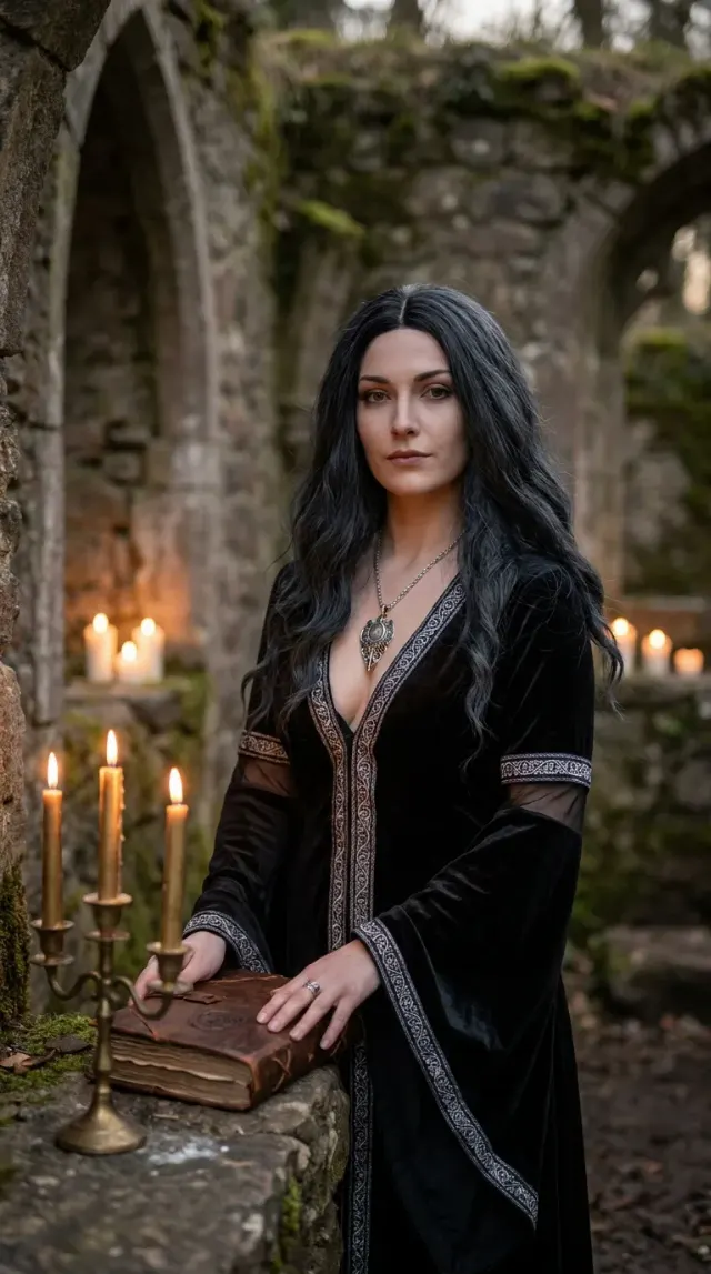 Candlelit Dark Elf Sorceress Cosplay