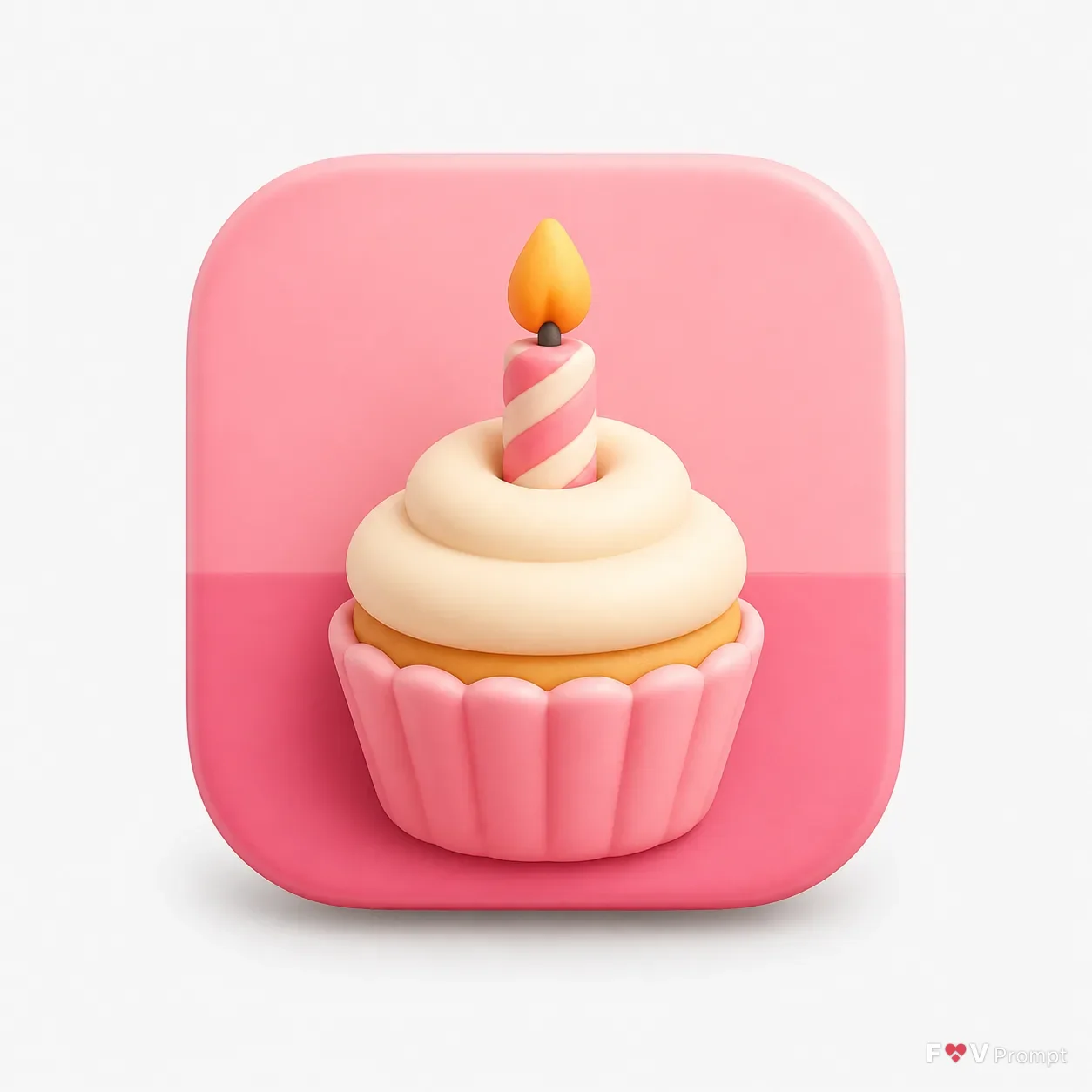 Clay 3D Birthday Reminder App Icon