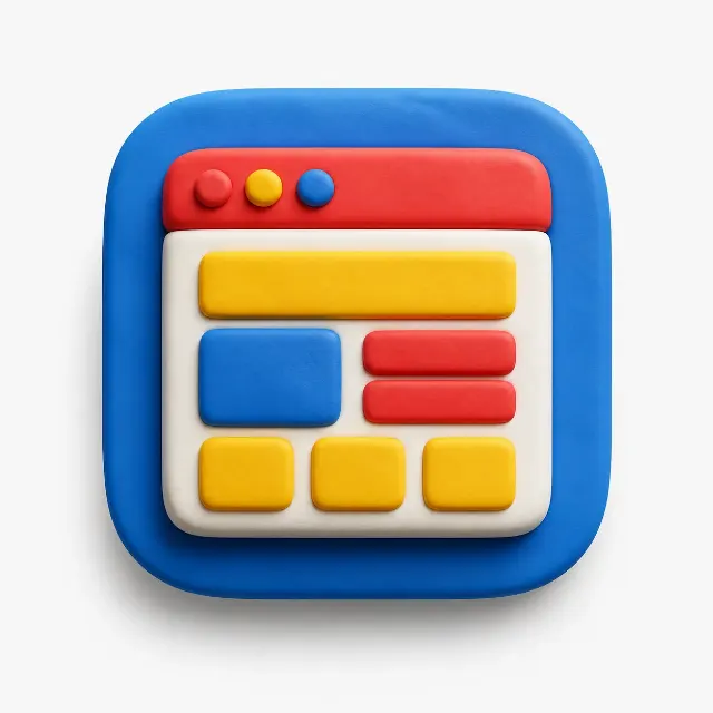 Clay 3D Website Builder App Icon