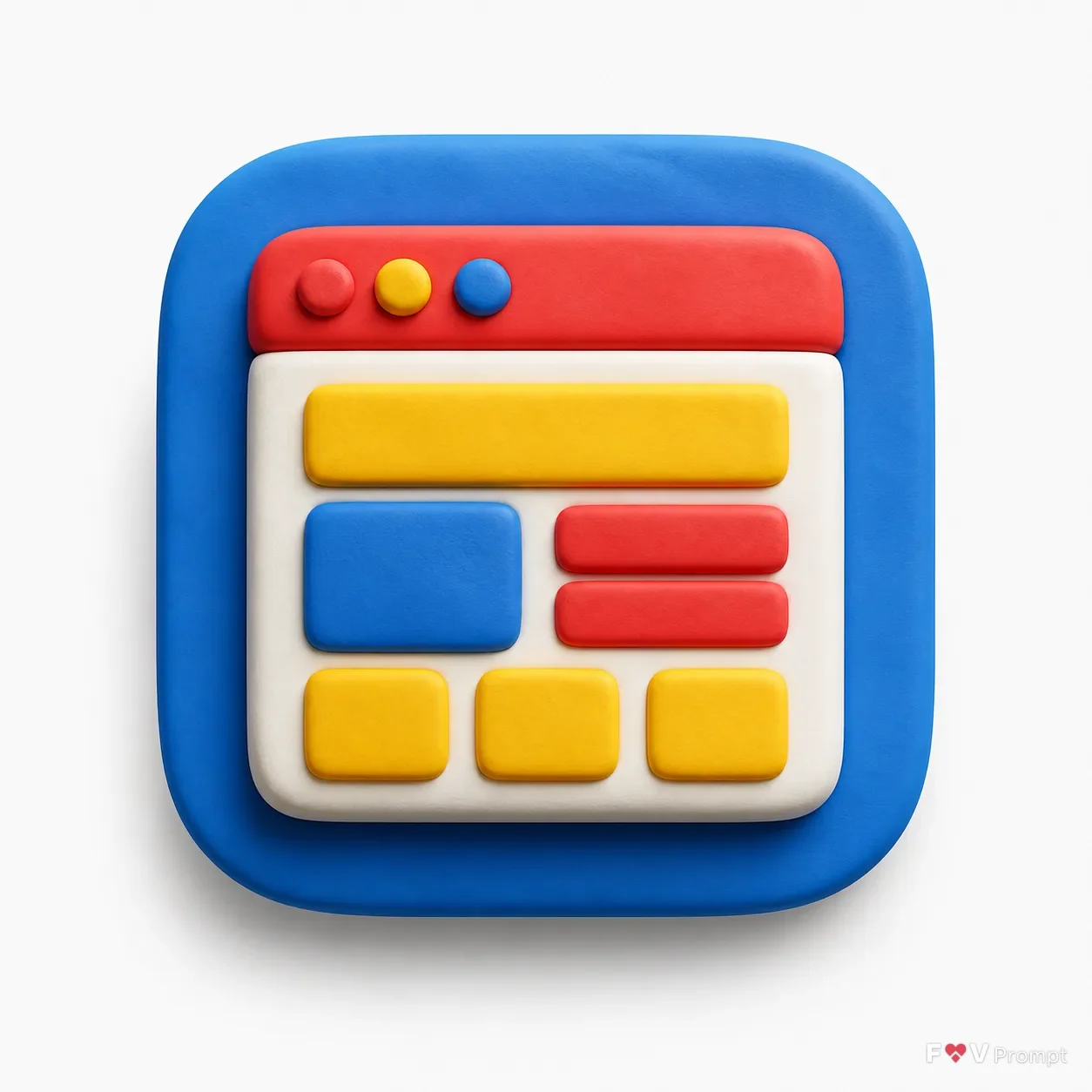 Clay 3D Website Builder App Icon