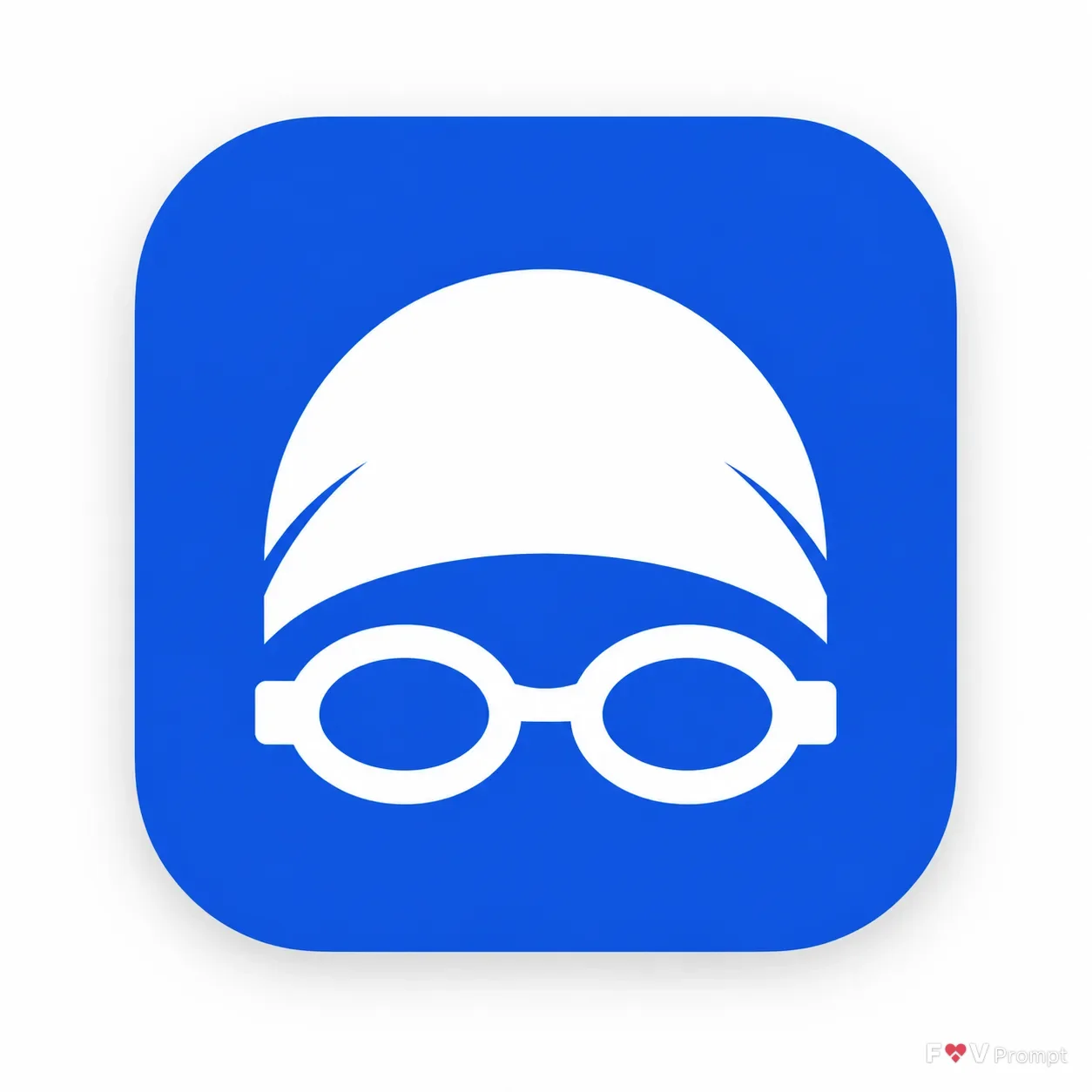 Cobalt Blue Swimming App Icon Design