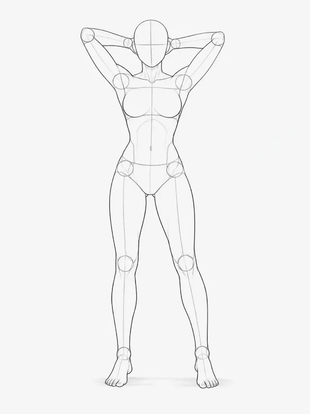 Confident Standing Female Pose Reference