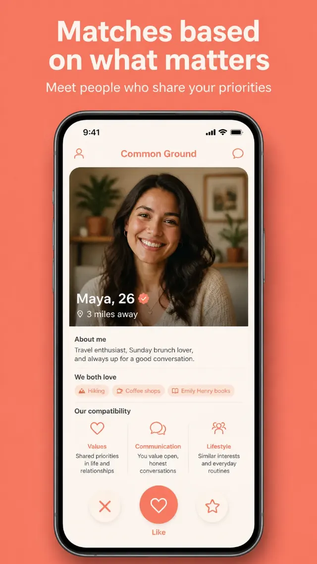 Coral Dating App Store Screenshot