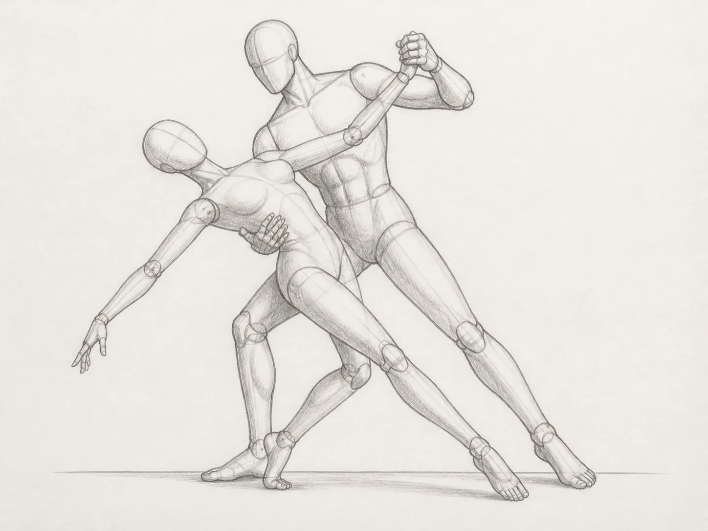 Dancing Couple Dip Pose Reference