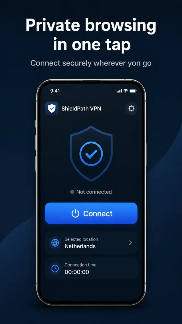 Dark VPN App Store Screenshot
