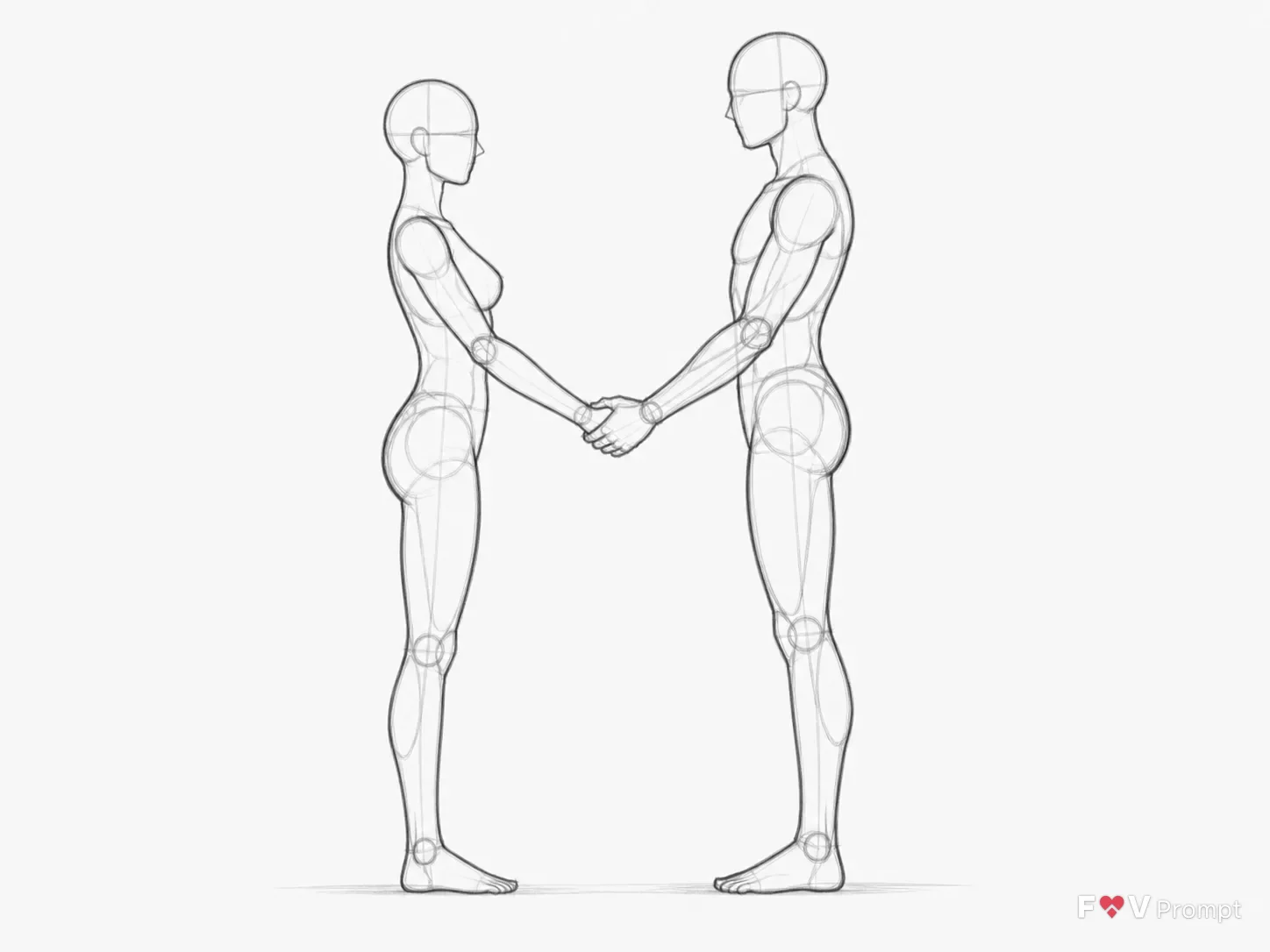 Face To Face Couple Pose Reference