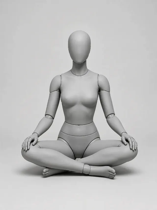 Female Meditation Pose 3D Mannequin