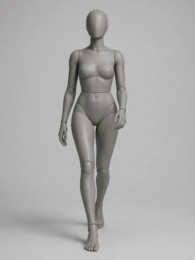 Female Runway Walk Pose Reference