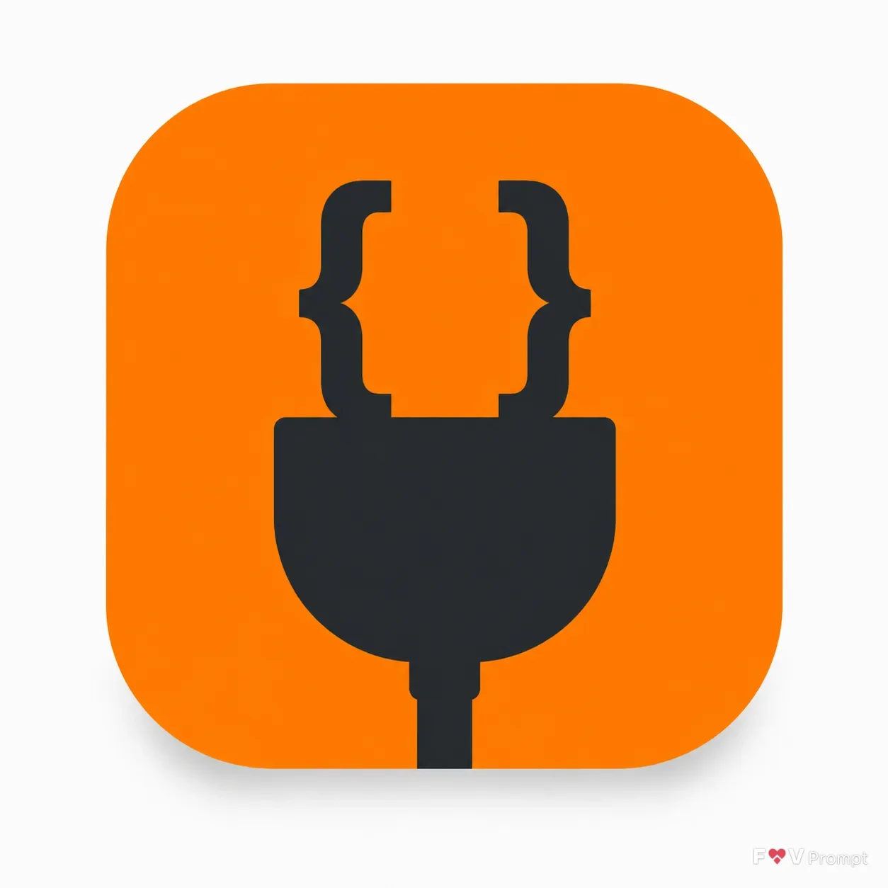 Flat API Client Plug App Icon
