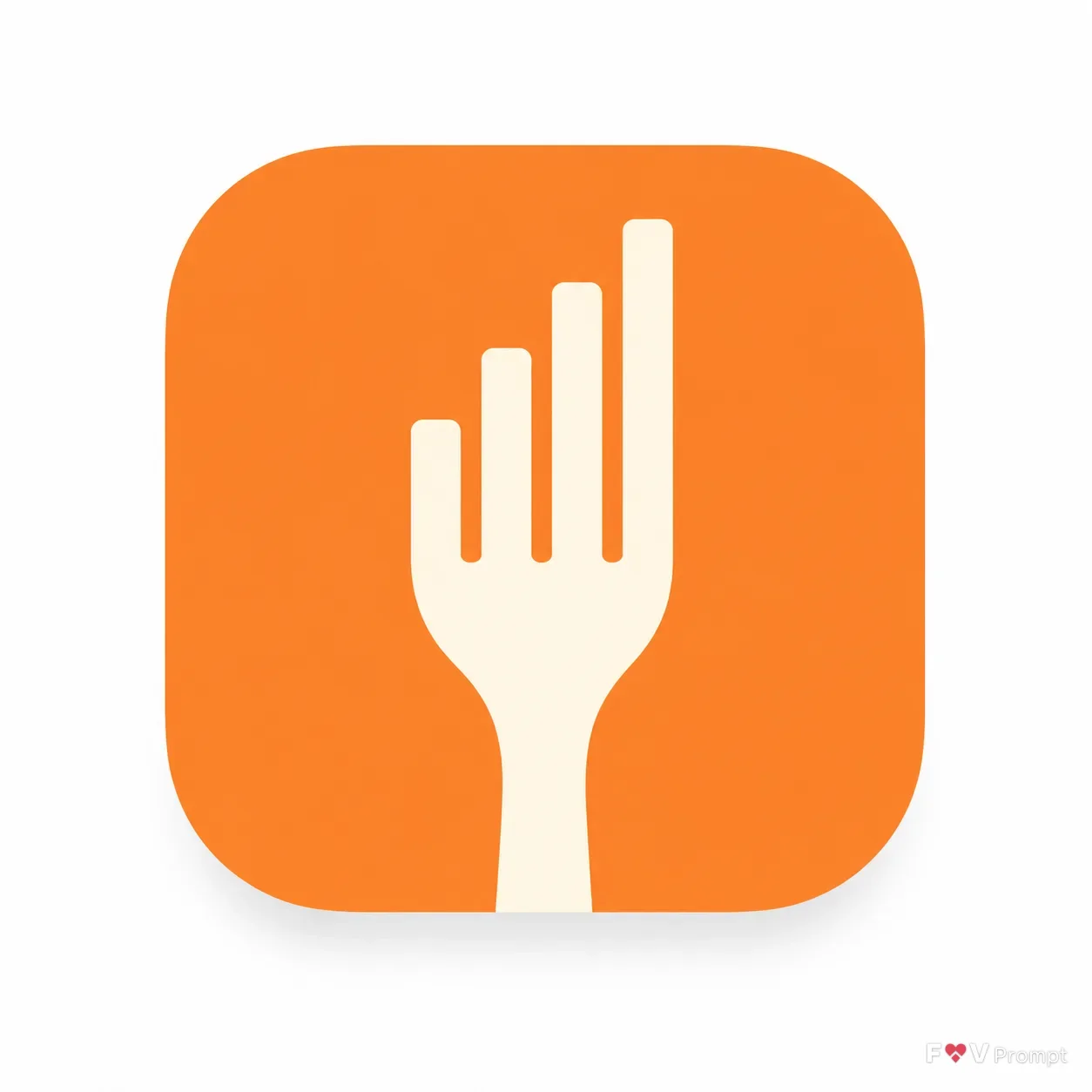 Flat Calorie Counter App Icon