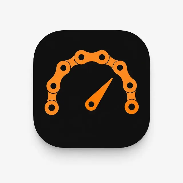 Flat Cycling Speedometer App Icon