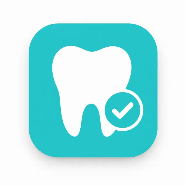 Flat Dentist Booking App Icon
