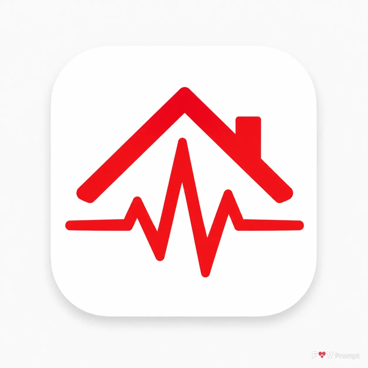 Flat Earthquake Alert App Icon Design