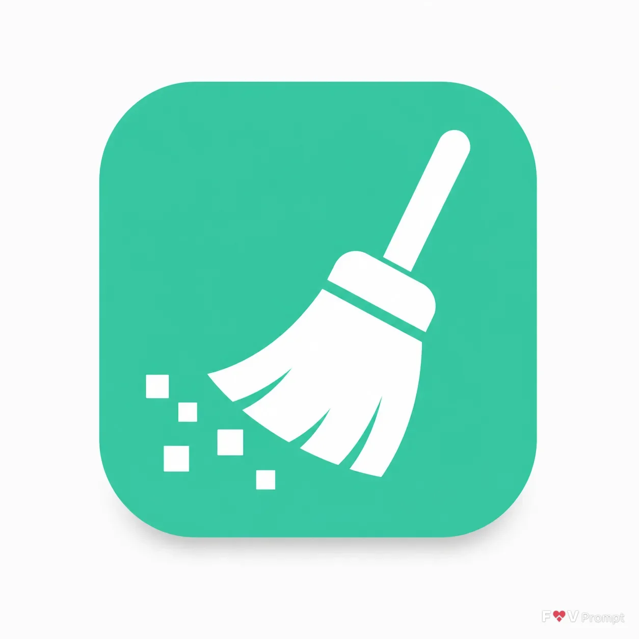 Flat Phone Cleaner App Icon