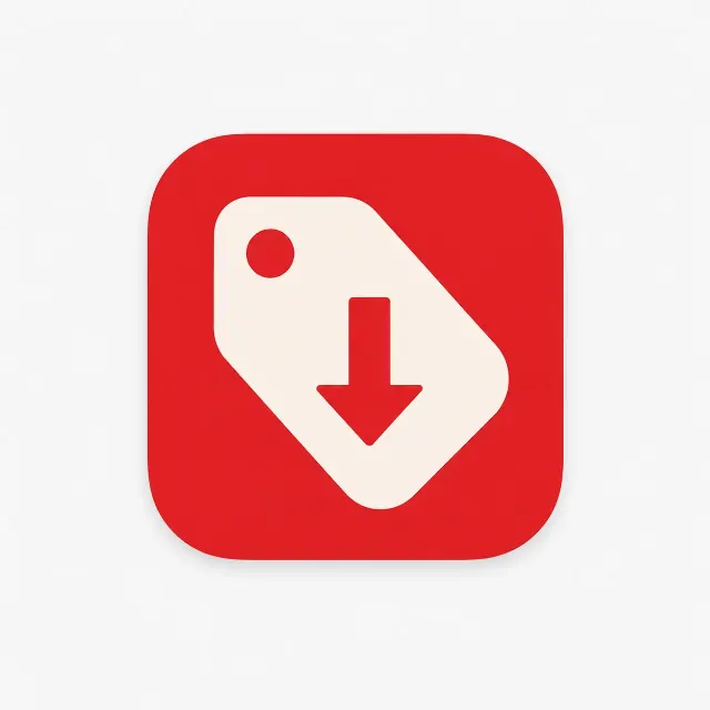 Flat Price Tracker Mobile App Icon