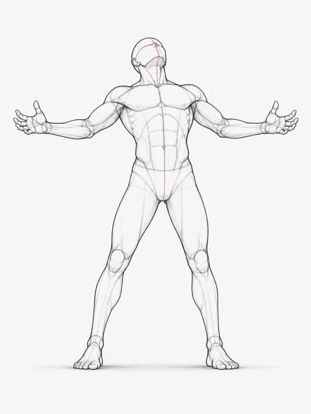 Front View Male Shouting Pose Reference