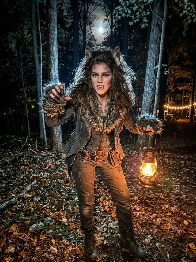 Full Body Werewolf Halloween Costume Photo