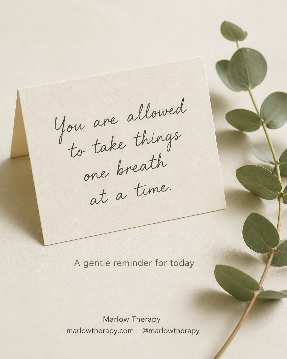 Gentle Therapy Reminder Instagram Post