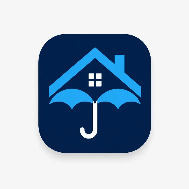 Geometric Insurance Umbrella App Icon