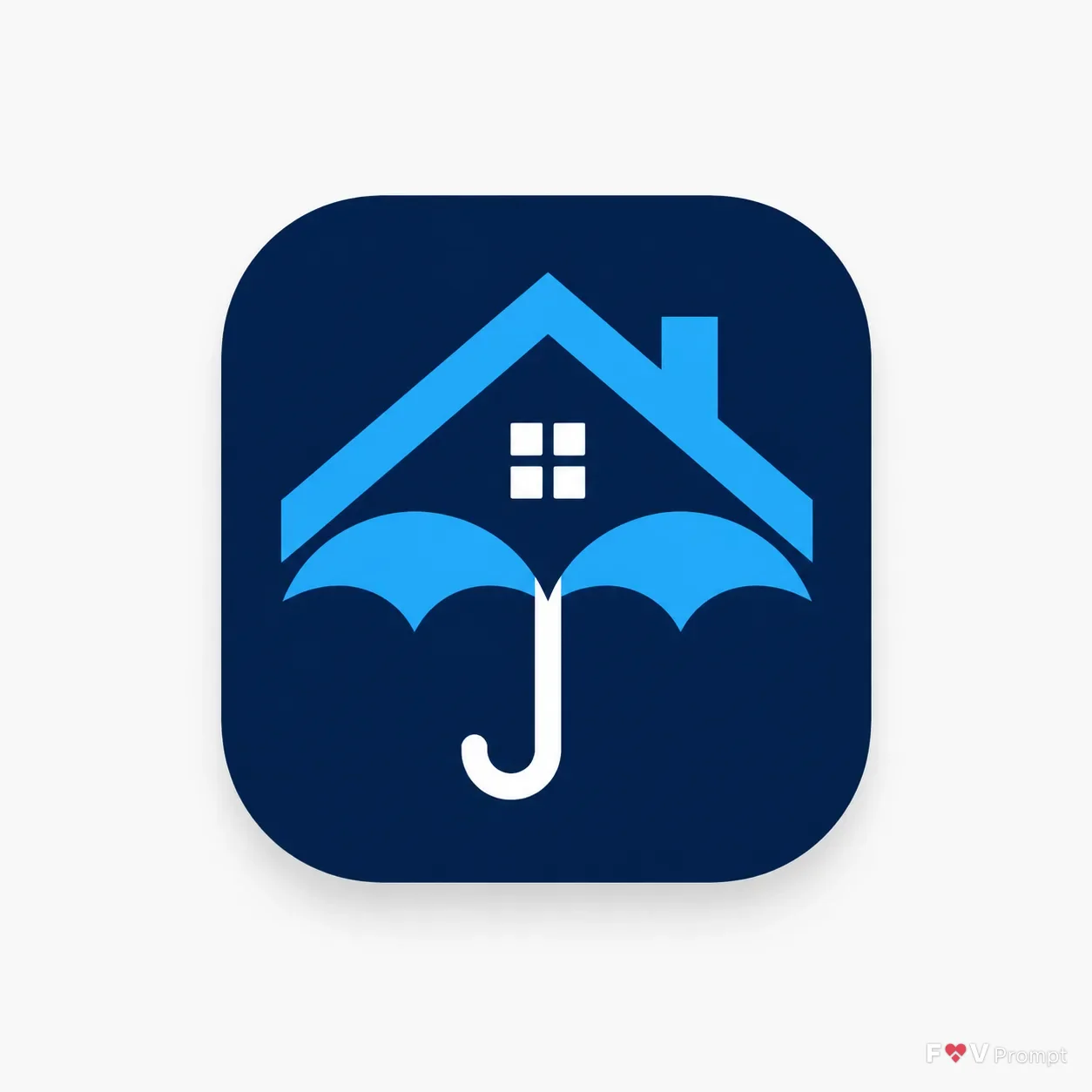 Geometric Insurance Umbrella App Icon