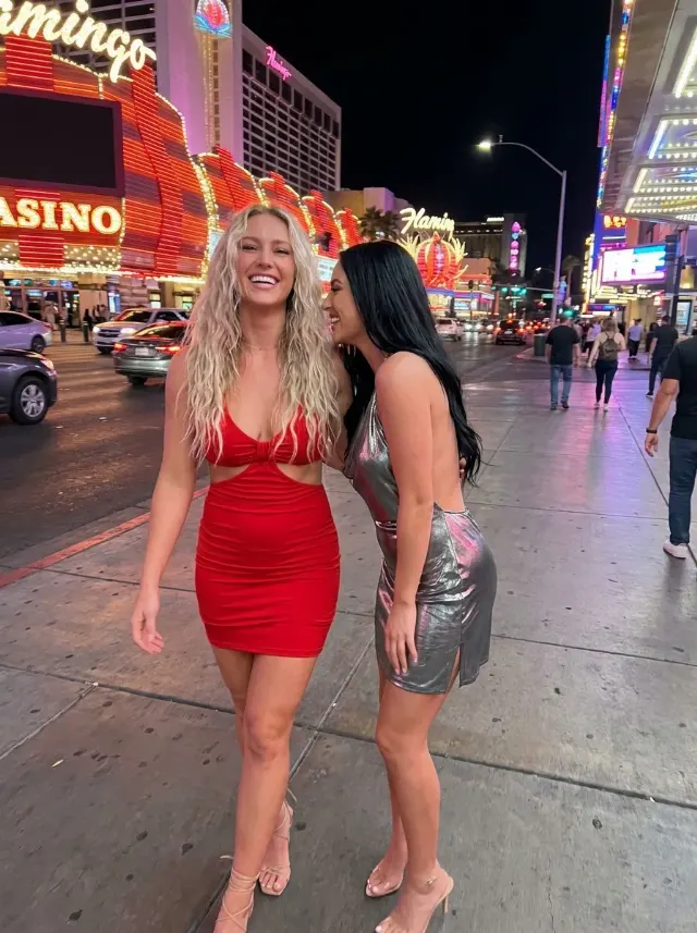 Glamorous Las Vegas Couple Night Photo