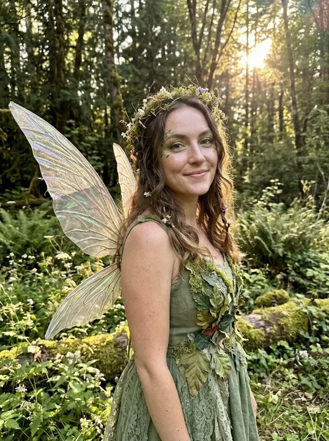 Golden Hour Forest Fairy Portrait