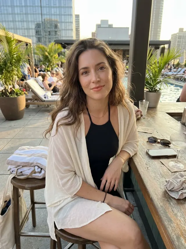 Golden Hour Rooftop Pool Bar Candid