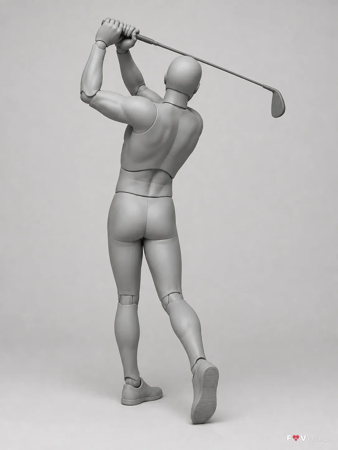 Golf Swing Follow-Through Pose Reference