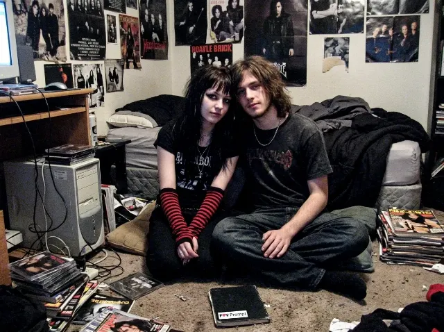 Goth Couple Bedroom Webcam Still