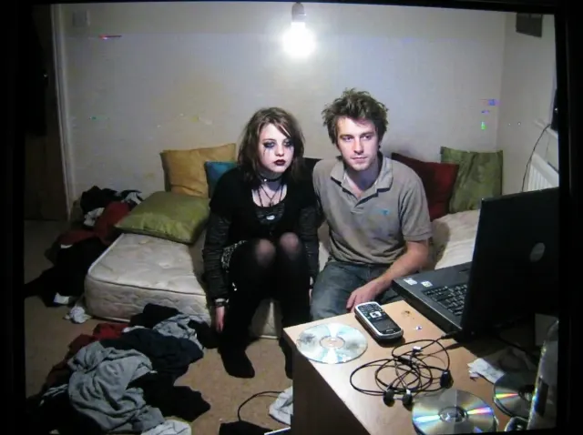 Goth Couple Webcam Sleepover Still