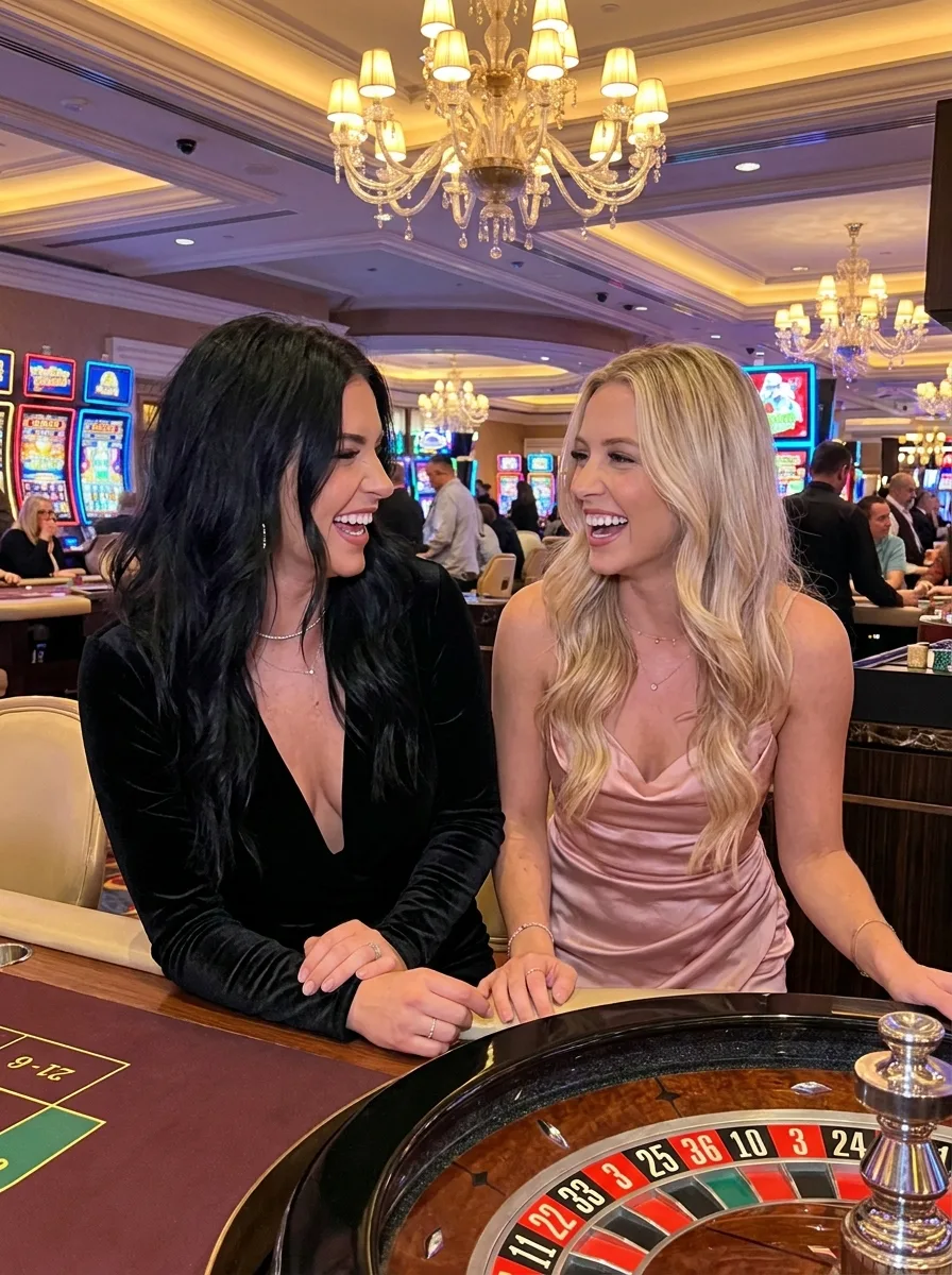 Gothic Casino Night Couple Portrait