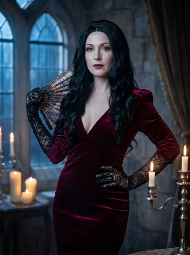Gothic Vampire Countess Cosplay Portrait