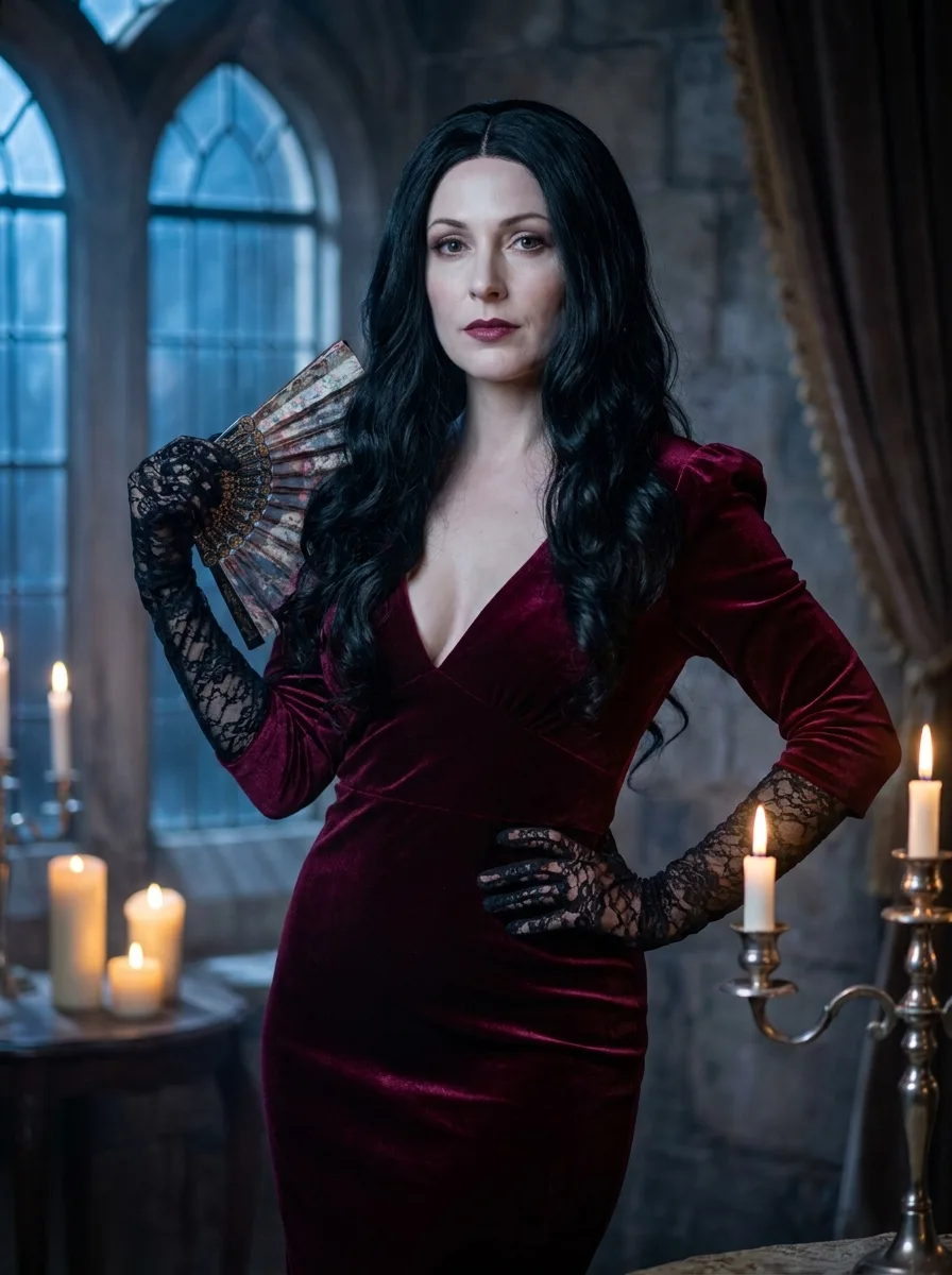 Gothic Vampire Countess Cosplay Portrait