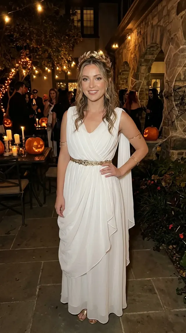 Greek Goddess Halloween Costume Portrait