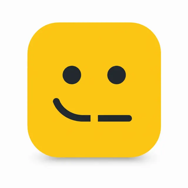 Half-Smile Mood Tracker App Icon