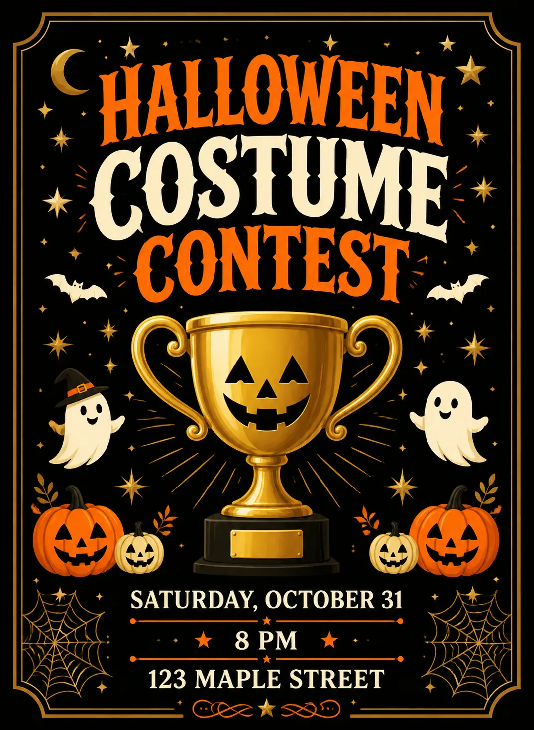 Halloween Costume Contest Invitation