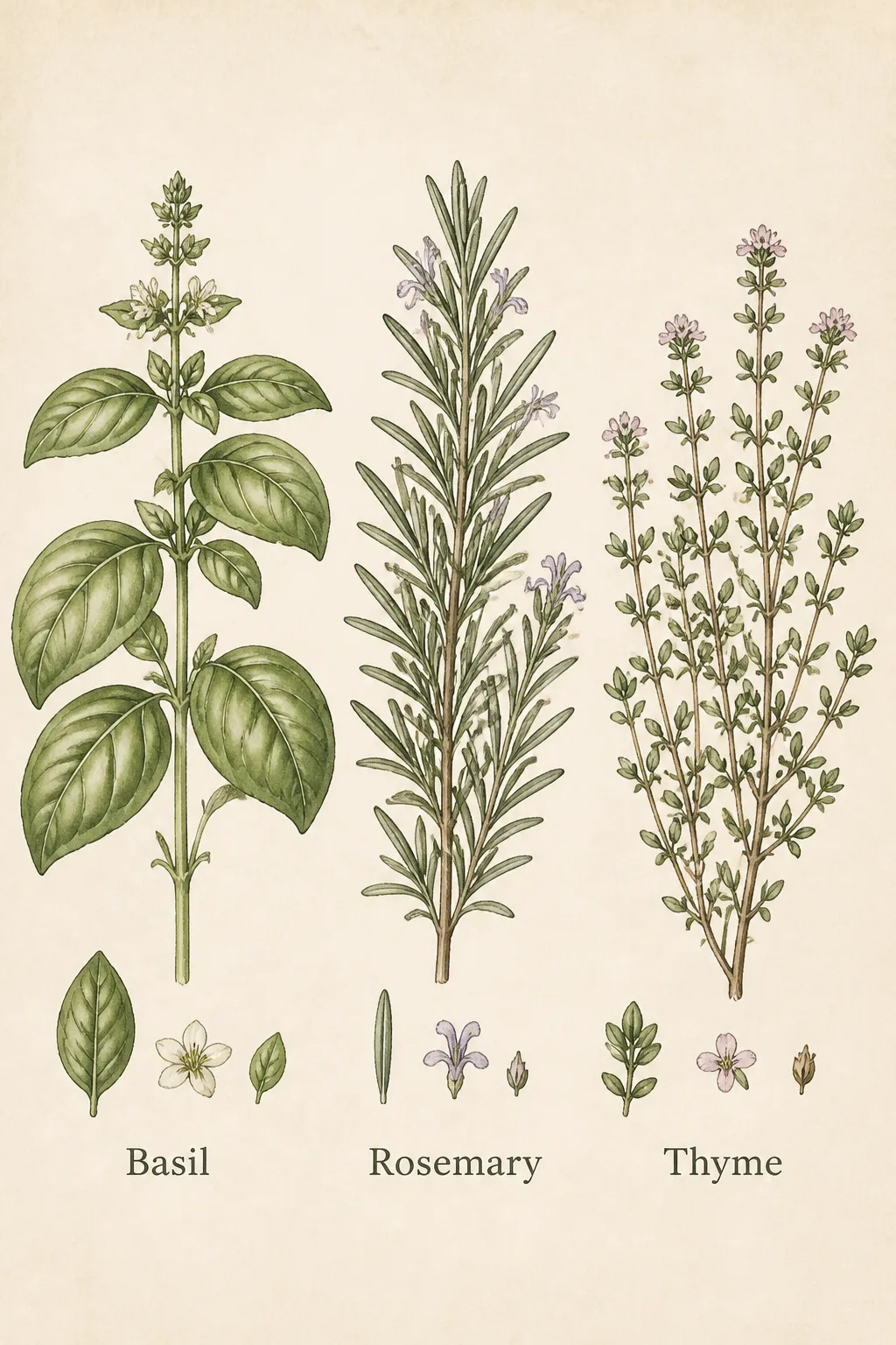 Herb Garden Kitchen Botanical Print