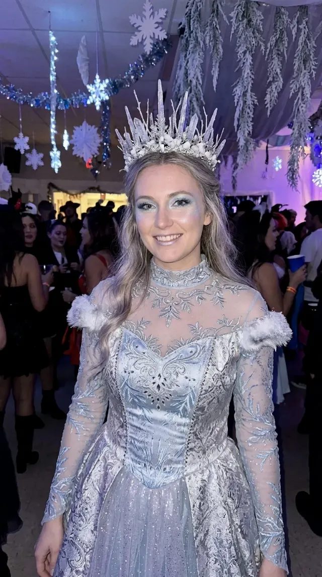 Ice Queen Halloween Costume Try-On