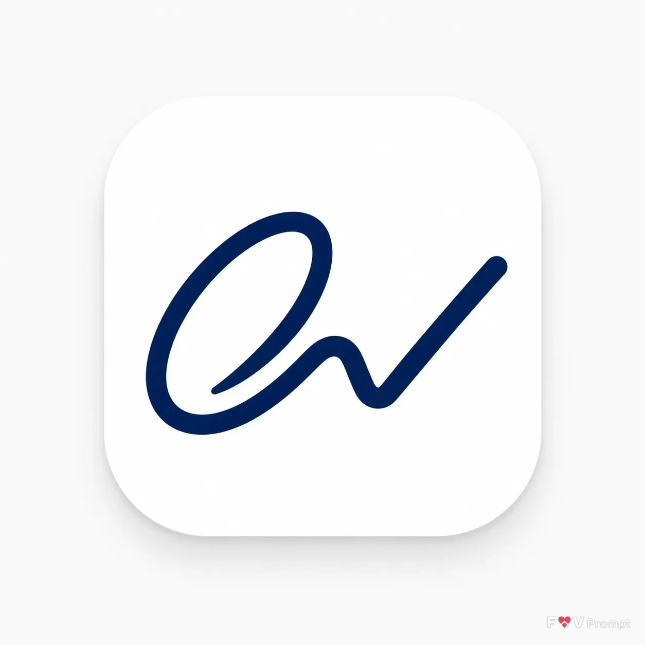 Ink Blue E-Signature App Icon