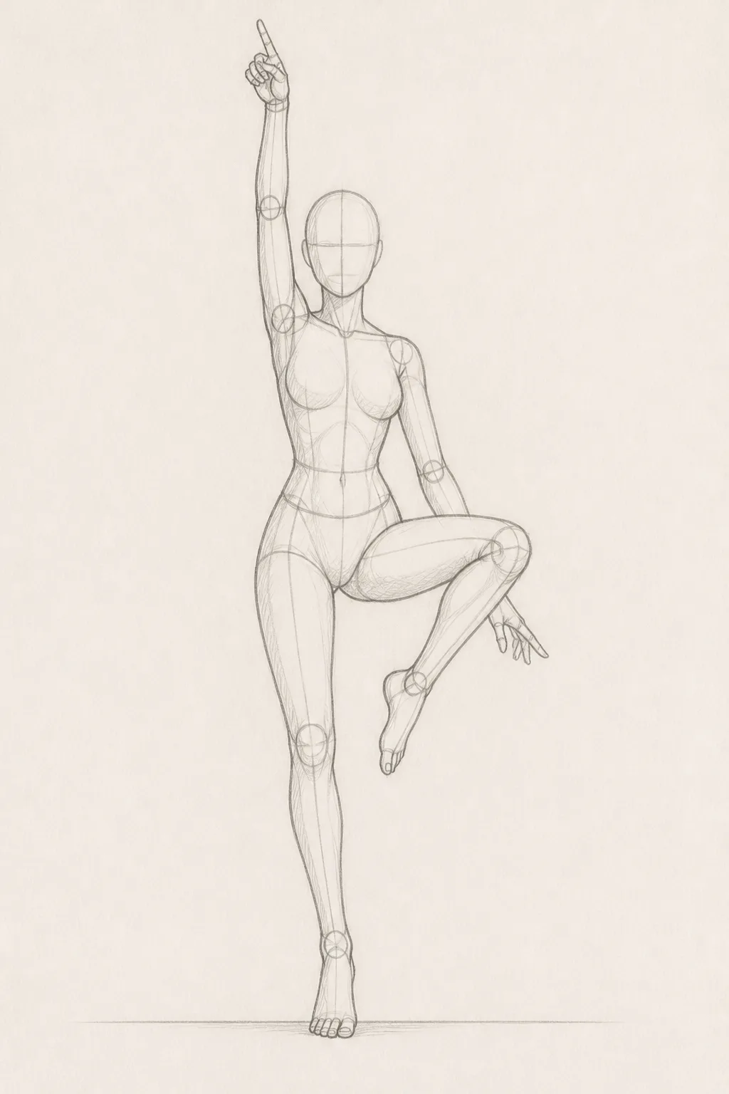 K-Pop Dance Pointing Pose Reference