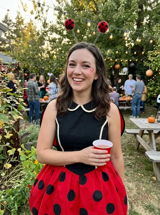 Ladybug Halloween Garden Party Portrait