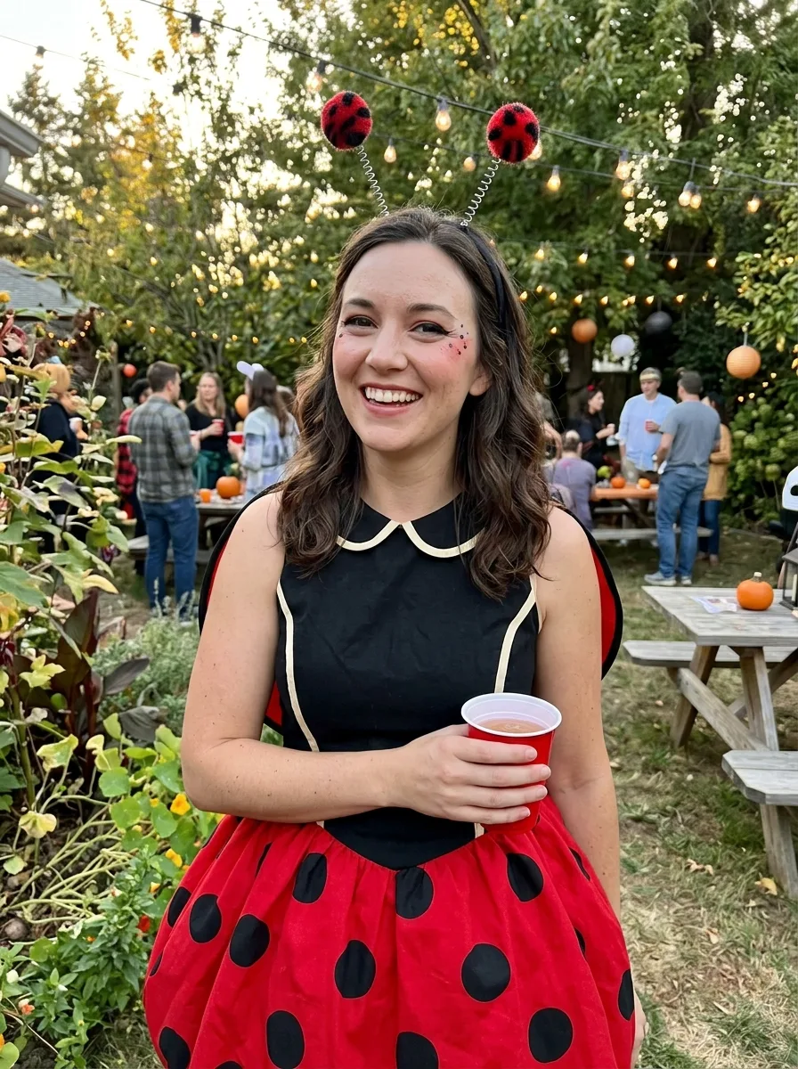Ladybug Halloween Garden Party Portrait