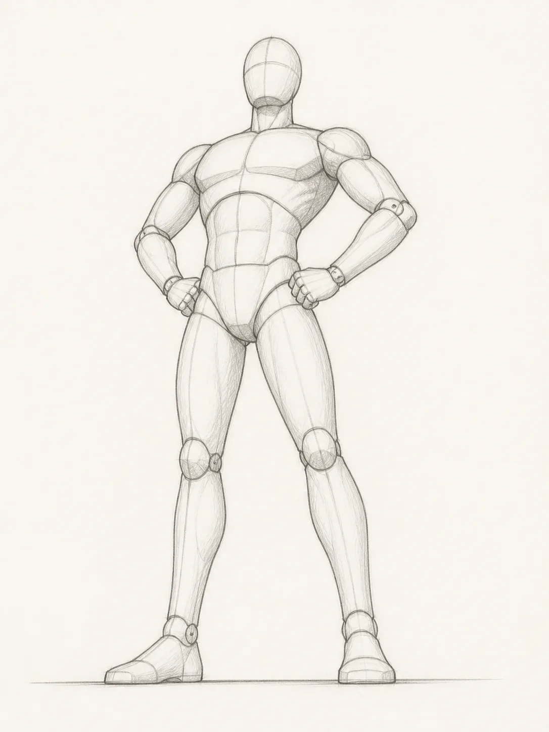 Low Angle Superhero Pose Reference