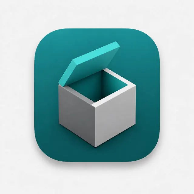 Low-Poly 3D Modeling App Icon