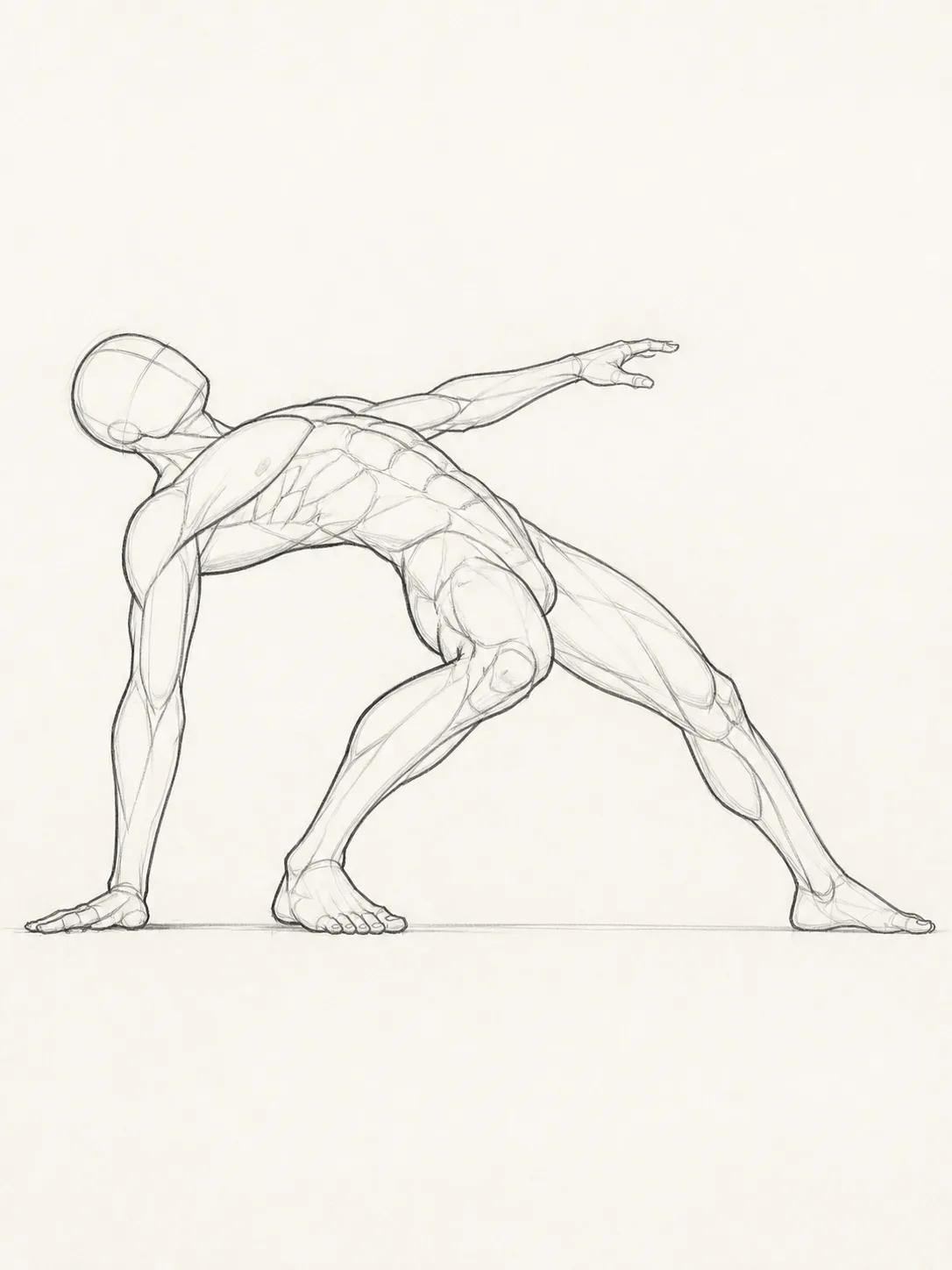 Male Backbend Dodge Pose Reference