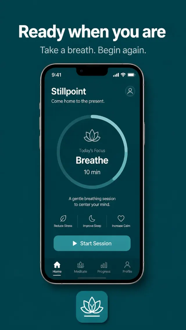 Meditation App Store Closing Screen