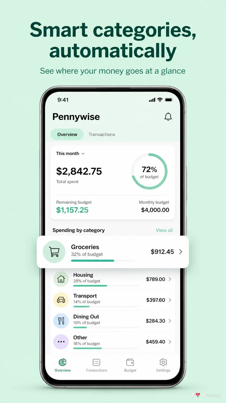 Mint Budgeting App Store Screenshot