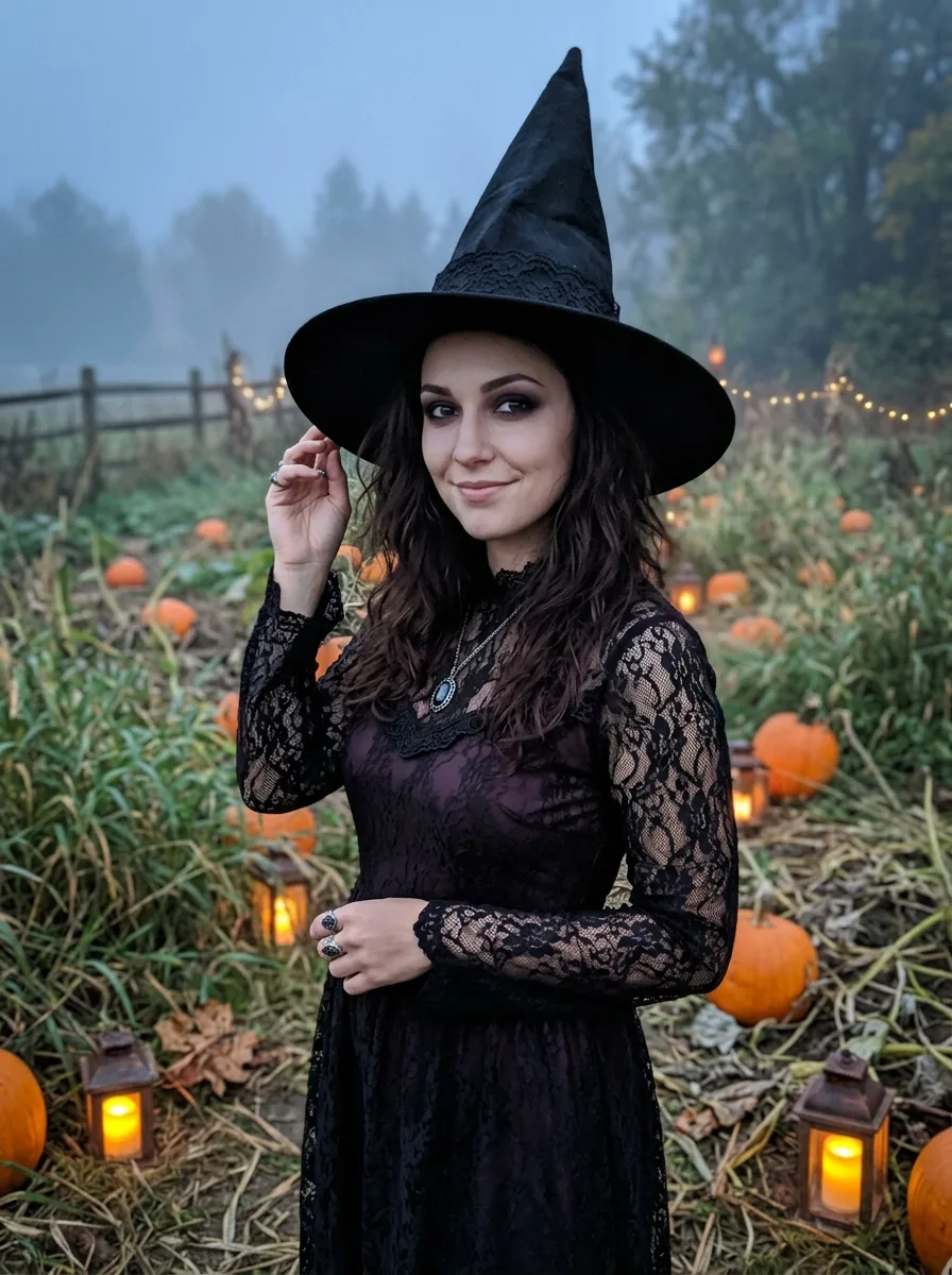 Misty Pumpkin Patch Witch Costume Photo